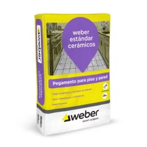 WEBER PEGAMENTO ESTÁNDAR CERÁMICOS X 25KG