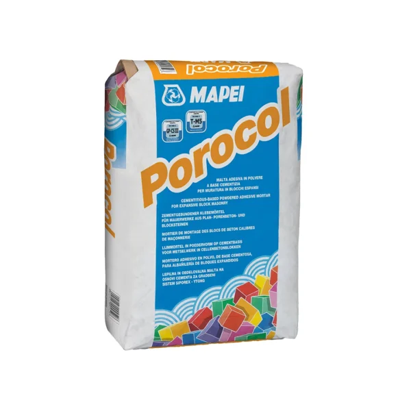 MAPEI POROCOL PEGAMENTO PARA BLOQUE CELULAR X 25KG