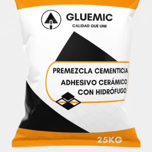 GLUEMIC PEGAMENTO CERÁMICO CON HIDRÓFUGO X 25KG