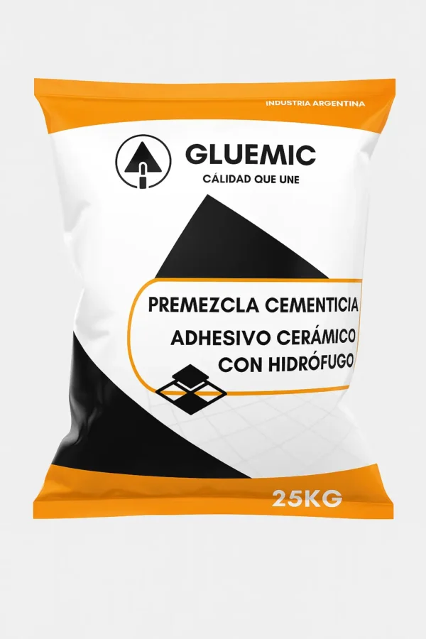 GLUEMIC PEGAMENTO CERÁMICO CON HIDRÓFUGO X 25KG
