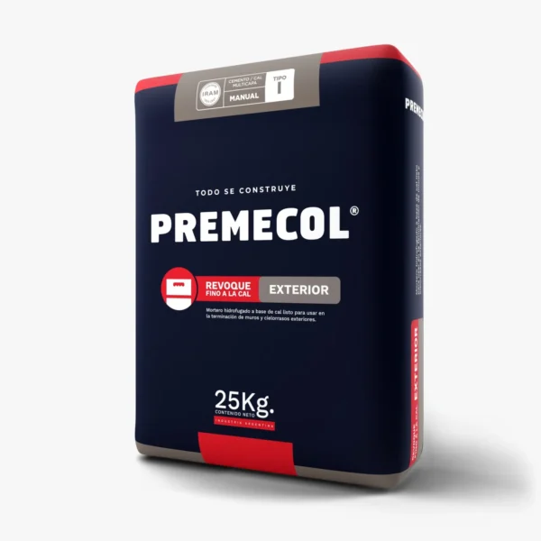 PREMECOL REVOQUE FINO EXTERIOR x 25KG