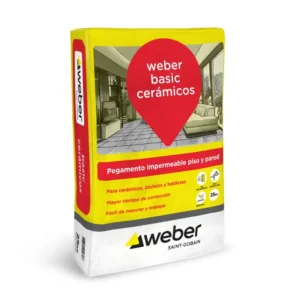 WEBER PEGAMENTO BASIC CERÁMICAS X 25KG
