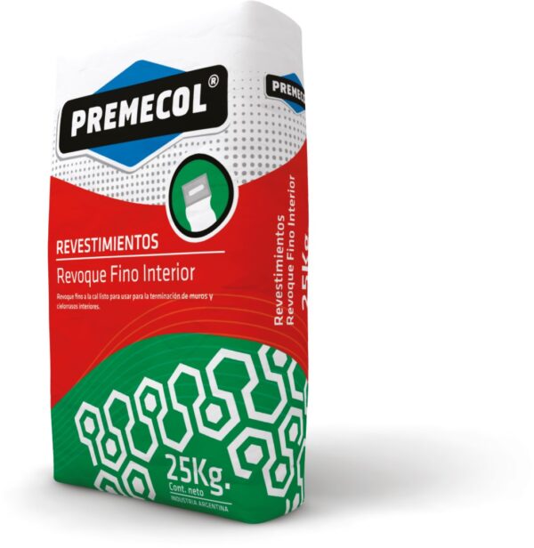 PREMECOL REVOQUE FINO INTERIOR x 25Kg