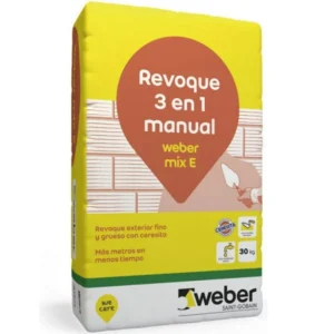 WEBER REVOQUE MIX E 3 EN 1 MANUAL X 30KG