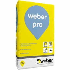 WEBER PEGAMENTO PRO PORCELLANATO X 25KG