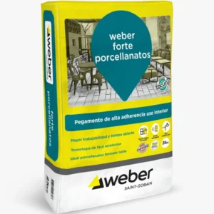 WEBER PEGAMENTO FORTE PORCELLANATO X 25KG