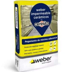 WEBER PEGAMENTO IMPERMEABLE CON CERESITA X 25KG