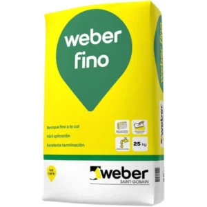 WEBER FINO REVOQUE INTERIOR X 25KG
