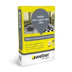WEBER PEGAMENTO PISO SOBRE PISO X 25KG